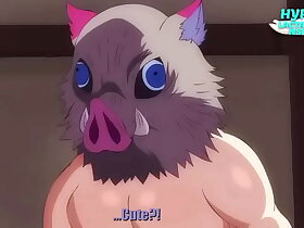 Tanjiro x inosuke fazem sexo