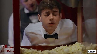 Buttering His Popcorn Part 2 / Females / Joey Mills, Devy  / runnel busy at  http://sexmen.com/his